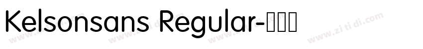 Kelsonsans Regular字体转换 Kelsonsans Regular字体转换